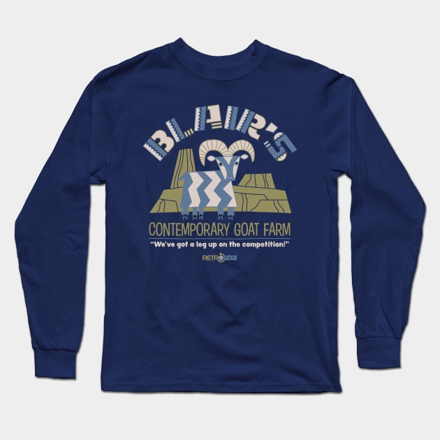 Blair's Goat Farm Long Sleeve T-Shirt by RetroWDW